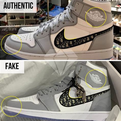 dior jordan 1 high real vs fake|air jordan dior price original.